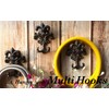 Stelalloy Decorative Wall Hook - Cast Iron Hooks - Black