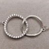 Unbranded 925 Sterling Silver, Dainty Interlocking Circles Design Bracelet for