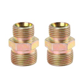 sourcing map M18 x 1.5 mm to M22 x 1.5 mm, Straight Adaptor for Air Pipe Fitting, Pack of 2