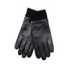 Coach LEATHER KNIT CUFF TECH GLOVE