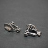 Clip On Earring Converters for Women Silver Organic Shaped Clip