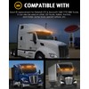 Partsam 5pcs 9 LED Cab Light Truck Trailer Cab Marker