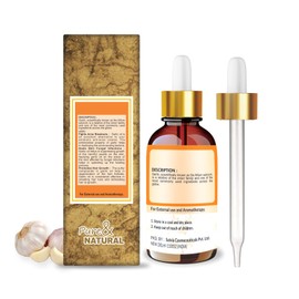 Crysalis Garlic (Allium Sativum) 100% Pure & Natural Undiluted Essential Oil Organic Standard/Steam Distilled Oil for Skin & Hair, Body, Nail Care, DIY Cosmetics -15ML with Dropper External Use Only