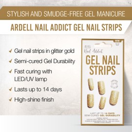 Ardell Nail Addict Gel Nail Strips, Pot of Gold