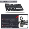 ユニバーサルデスクマウントブラケットプレート、USBハンドブレーキマウントプレート複数穴アダプタープレート、SIMレーシングシフター&ドライビングフォースシフター用、G27 G25 G29 T500 T300と互換性あり