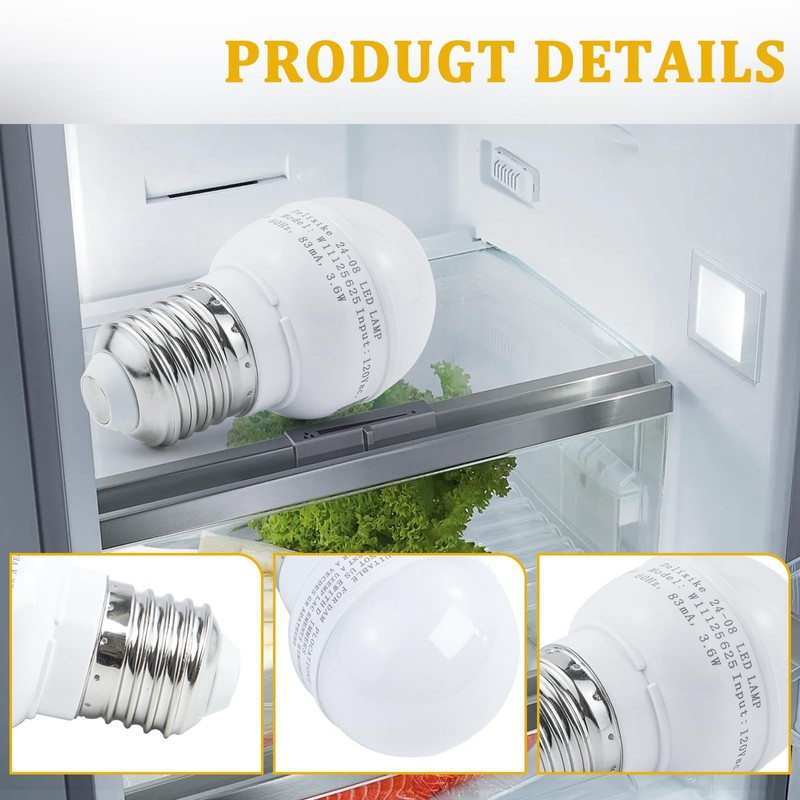 Refrigerator light bulb replacement W11043014 W10805744 Refrigerator LED Light Bulb