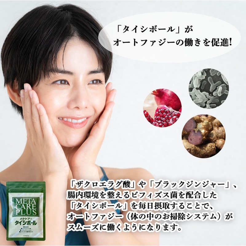 【エイジングケア】タイシボール ダイエットサポート サプリメント 長命草 ビフィズス菌 ブラックジンジャー 120粒 ［ 腸内環境 肝臓