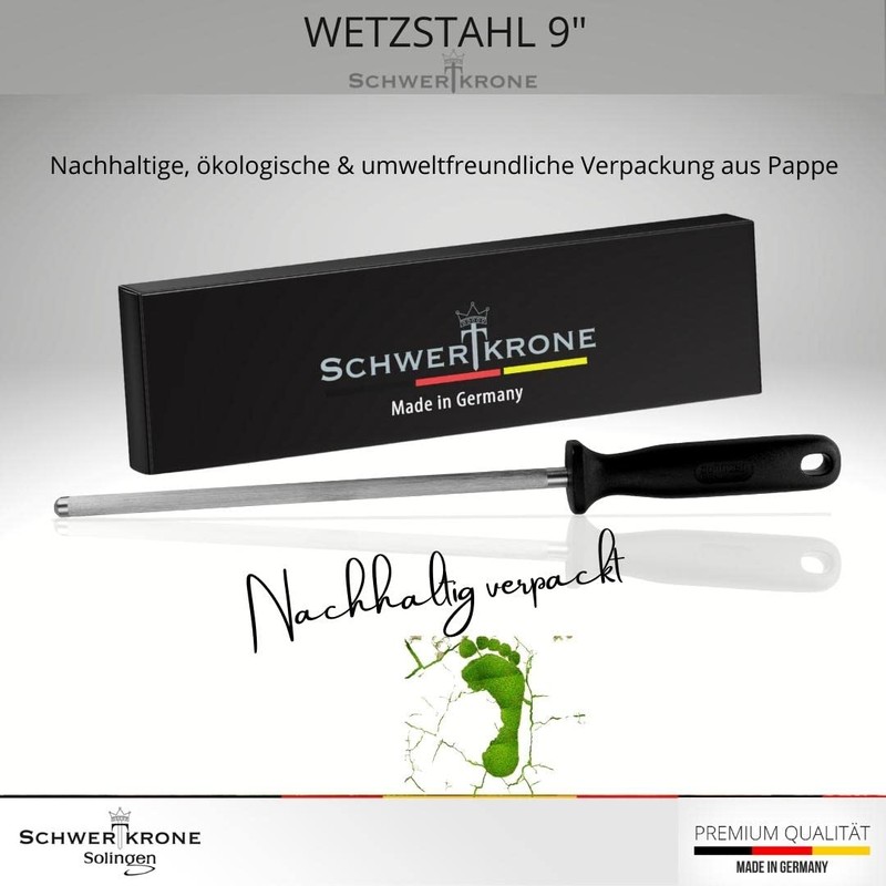 Schwertkrone Sharpening Steel for Professionals Made in Germany from Solingen