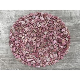 0.5 Pound Natural Semi Tumbled Gemstone Chips, Crushed Mini Crystals, Undrilled Crystal Chips (Pink Opal)