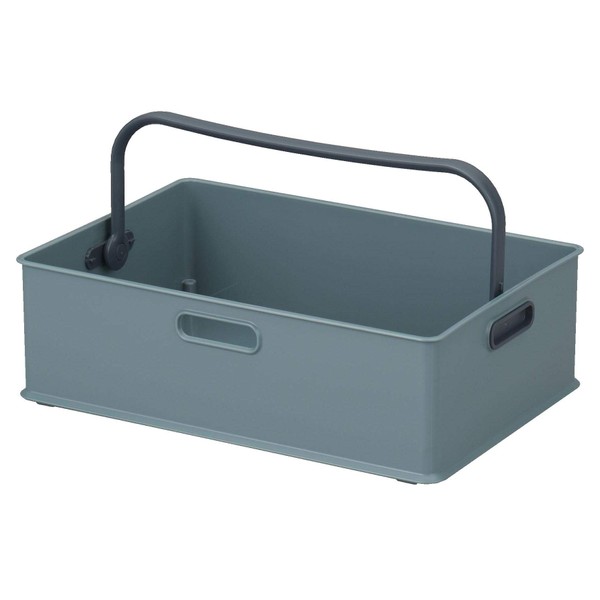 SANKA ITO-MGY InBox Tote, Storage Box, Size: Medium, Color: Gray, (W x D x H): 15.3 x 10.5 x 4.7 inches (38.9 x 26.6 x 12 cm), Made in Japan