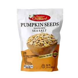 ROASTED PUMPKIN SEEDS to Eat in Shell by Premium Orchards MIXED NUTS - Salted with Sea Salt - Non-GMO Vegan Fresh Healthy Snacks/ - Great source of Plant Protein, Zinc, Magnesium & Iron (Value Pack - 3 Bags)