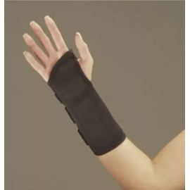 Deroyal Wrist Splits - Black Hook & Loop Wrist Splint, Left, 8", Size L- 5073-09