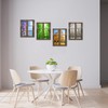iHAPPYWALL 4 Seasons Modern Landscape Window Frame Style Wall Decor
