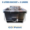 Go Paint 5 Litre Bucket Complete With 3 x 5