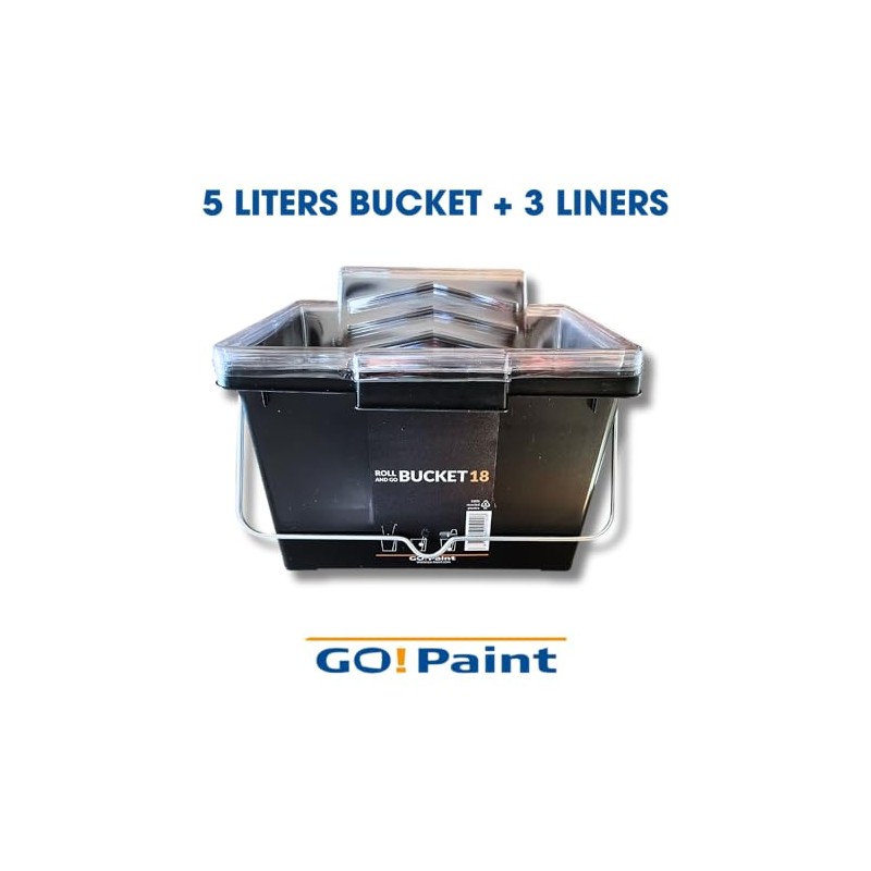Go Paint 5 Litre Bucket Complete With 3 x 5