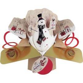 Second Nature Pop Ups Christmas Card with A Snowman