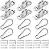 Belle Vous Stainless Steel U-Shaped Hooks (6 Pack) - Heavy