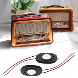 eMagTech Pack of 10 8 Ohm 1W 20 x 30mm Magnetic Mini Speakers Compatible with Raspberry Compatible with MP3 Radio Speakers