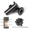 Muzata 60 Pack 1/8" 5/32" 3/16" Black Cable Railing Protector