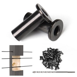 Muzata 60 Pack 1/8" 5/32" 3/16" Black Cable Railing Protector Sleeves T316 Stainless Steel Protective Sleeves Deck Cable Railing Hardware Kit for Wood Posts CR88