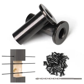 Muzata 60 Pack 1/8" 5/32" 3/16" Black Cable Railing Protector Sleeves T316 Stainless Steel Protective Sleeves Deck Cable Railing Hardware Kit for Wood Posts CR88
