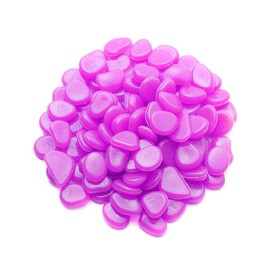 ETOPARS 200Pcs Purple Glow in The Dark Pebbles Rock Luminous Cobblestones Glowing Pebbles Stones for Garden Walkway Aquarium Fish Tank Patio Lawn Decoration
