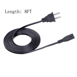 UL Listed AC Power Cord for iRobot Roomba Home Charging Base E5 5150 5134 5176,E6 6134 6198 Wi-Fi Connected Robot Vacuum Replacement 8ft IEC C7 Power Cord AC Cable