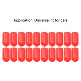 Brake Bleed Nipple Caps, Corrosion Resistant PVC Brake Bleeder Screw Caps Durable Universal Fit Easy To Install for Vehicles (Red)