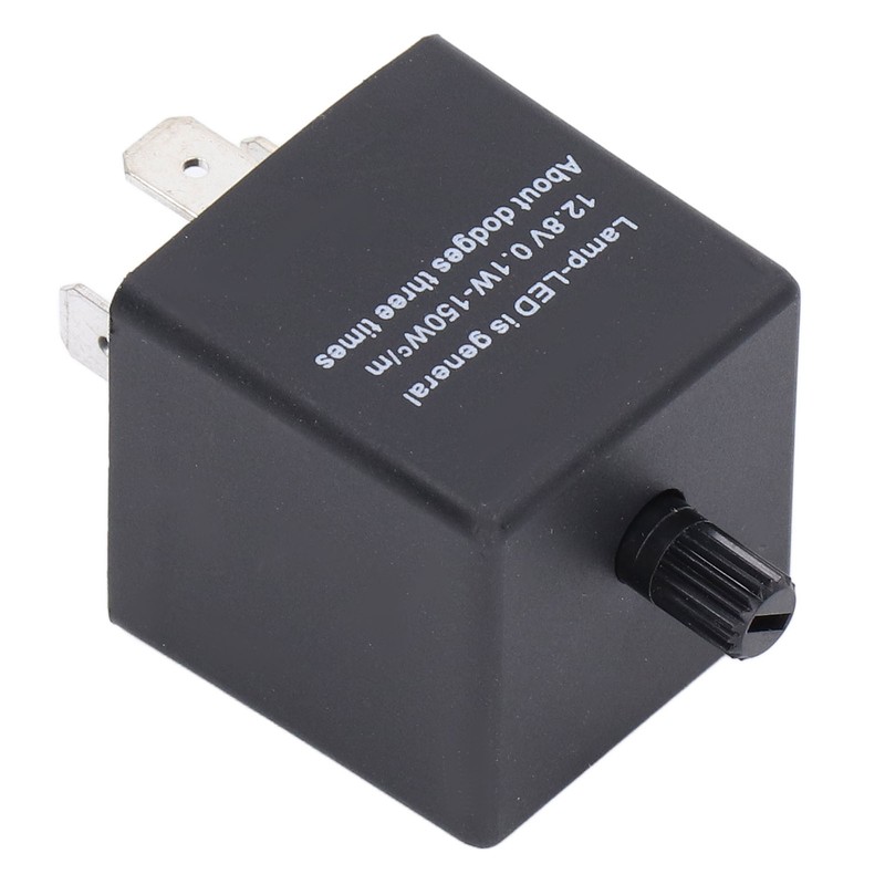 LED Flasher Relay Adjustable Frequency 3 Pin ABS Waterproof Module