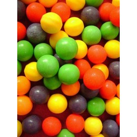 Unbranded Assorted Fruit Flavored Mini Jawbreakers Hard Candy- BULK CANDY- 1/2 POUND