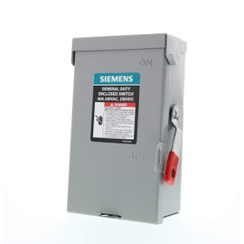 SIEMENS 2P 60A 240V General Duty Safety Switch Outdoor, Non-Fusible