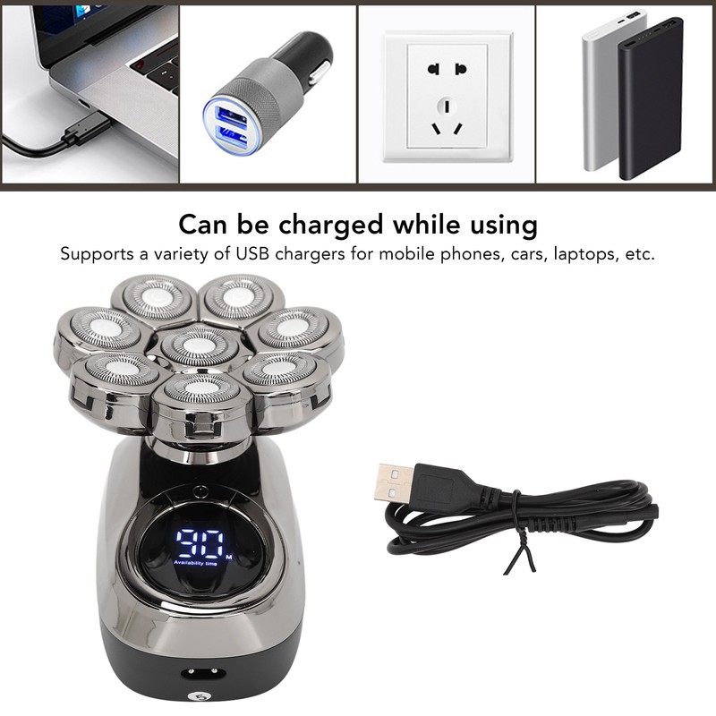 Multifunctional Electric Shaver Digital Display USB Charging Upgraded Dual Blade