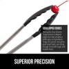 GORILLA GRIP Stainless Steel Heat Resistant Kitchen Tongs for Cooking,