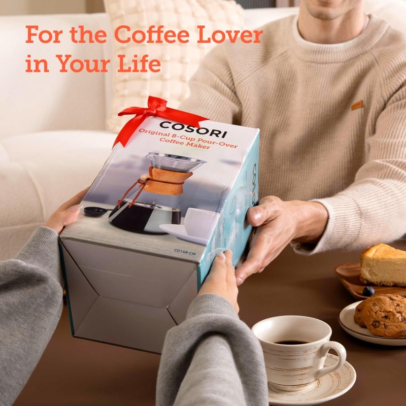 COSORI Pour Over Coffee Maker with Double Layer Stainless Steel