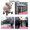 Unisize Pet Stroller Rain Cover - Foldable Clear Protection for