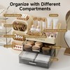 UFORU Makeup Organizer for Vanity with Brush Holder, Countertop Skincare