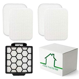 Casa Vacuums 2+1 Replacement Filter Set for Shark Navigator Pet Plus NV150, NV251,NV255 and Zero-M Self-Cleaning Brushroll Pet Pro ZU62,ZU62C,ZU60 Uprights, Parts 1238FT60 & 1239FT60