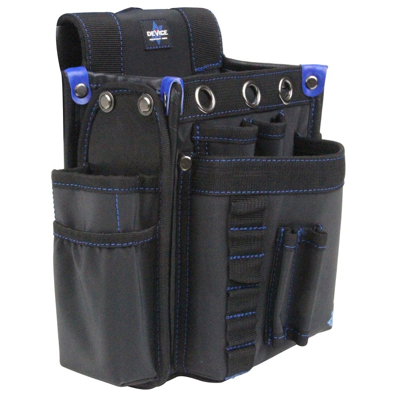 SK11 DEVICE DVC-KZ14 Waist Bag, 2 Tiers, Side Pockets