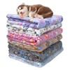 TANEMUDO 6 Pcs Waterproof Dog Blankets, Soft Pet Whelping Blanket