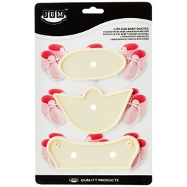 JEM Life Size Baby Bootee Cutter, Set of 3
