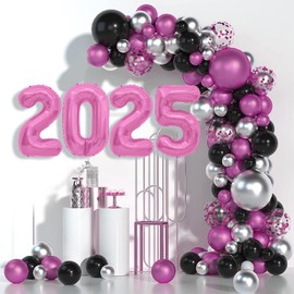 2025 Balloons Pink, 40 inch Foil Pink Number Balloons 2 0 2 5, New Years Decorations, 2025 Graduation Decorations, New Years Eve Party Supplies 2025, Class Of 2025 Decorations, Graduation 2025