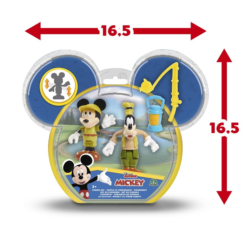 Giochi Preziosi Mickey Mcc043 2 Movable Figures 7.5 cm with