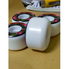 WalnutSkate Skateboard Wheels Soft/Hard Skateboard Wheels (DURO) Hardness 78 80 82 101 A shore Skateboard Tires Skateboard Wheels Size 52mm to 64mm Skateboard Wheel (80 DURO Soft 54mm)