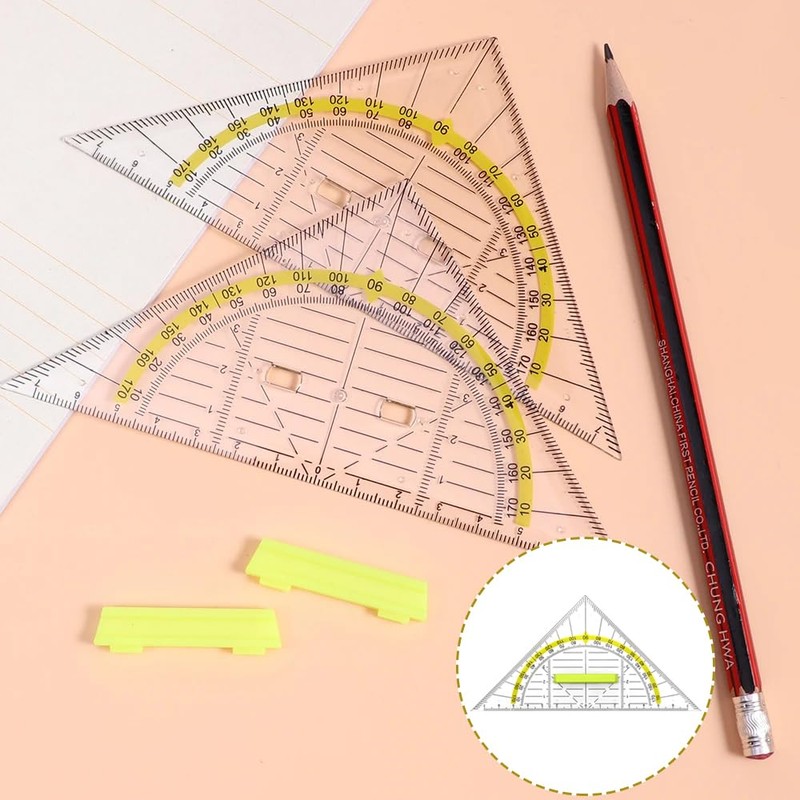 YDHfdc Set Square Made of Plastic Set of 10 Flexible