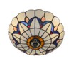 Skyweel 12 Inch Vintage Chandeliers Light Tiffany Style Stained Glass