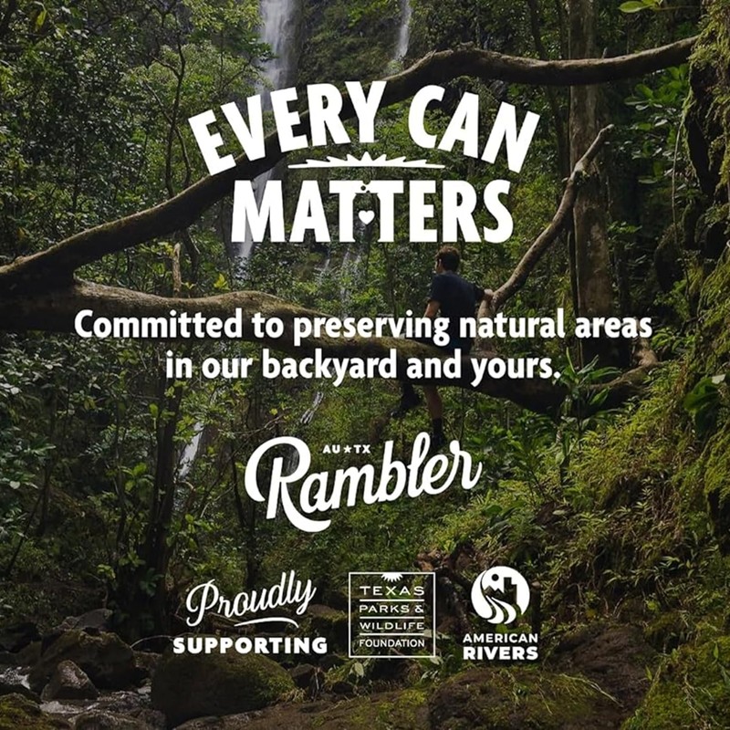 AUTX RAMBLER Sparkling Water, Texas Limestone Mineral Blend, Wild Cherry