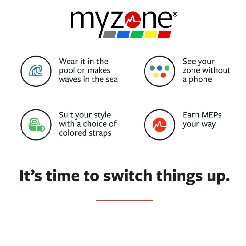 MYZONE MZ-Switch Replacement Arm & Wrist Straps - Red -