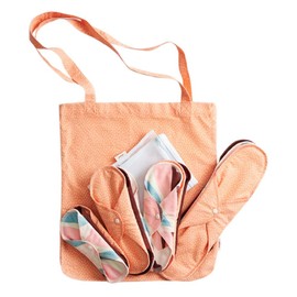 IMSEVIMSE Start Kit Organic Cotton Sanitary Towels Orange Sprinkle (13 Pieces)