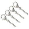 sourcing map M4 3/16"x2.36" Stainless Steel Eye Bolts Threaded Screw