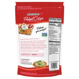 Snack Factory Pretzel Crisps, Everything, 7.2 Oz Bag